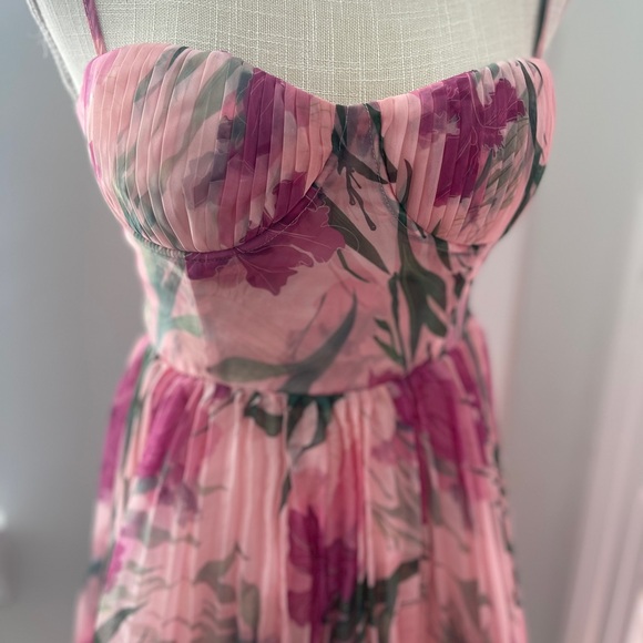 Nordstrom Achanti Pink Floral Mini Dress - Picture 6 of 15